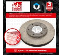 2x Brake Discs Pair Vented fits TOYOTA HIACE Mk4 3.0D Front 99 to 02 1KZ-TE Set