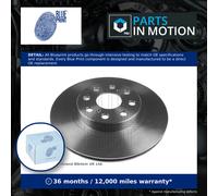 2x Brake Discs Pair Vented Rear 263mm ADT343143 Blue Print Set 4243117050 New