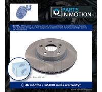 BLUE PRINT Brake disc ADT343184 Front Axle 255 22 5 100 internally vented Coated TOYOTA: Prius II Liftback