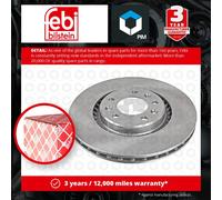 2x Brake Discs Pair Vented fits TOYOTA PROACE Rear 1.5D 1.6D 2.0D 2016 on Set