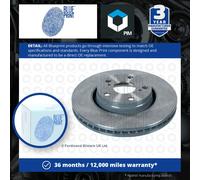 2x Brake Discs Pair Vented Front 295mm ADT343271 Blue Print Set 435120F030 New
