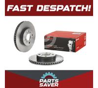 2x Brake Discs Pair Vented fits TOYOTA YARIS 1.0 Front 2005 on 1KR-FE 255mm Set