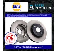 2x Brake Discs Pair Vented Front 258mm NBD5302 NAPA Set 435120D060 Quality New