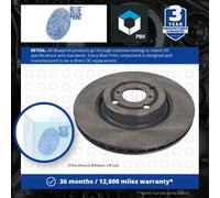 2x Brake Discs Pair Vented fits TOYOTA YARIS/VITZ 1.5 Front 2013 on 280mm Set