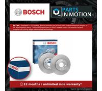 2x Brake Discs Pair Vented fits TOYOTA YARIS VERSO NCP2, NCP22 1.3 Front 2NZ-FE