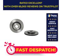 2x Brake Discs Pair Vented fits TOYOTA YARIS/VITZ 1.5 Front 2013 on 280mm Set