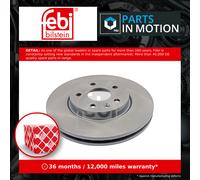 2x Brake Discs Pair Vented fits VAUXHALL ASTRA H, J Front 09 to 20 276mm Set New