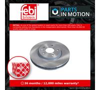 2x Brake Discs Pair Vented fits VAUXHALL ASTRA K 1.6D Front 2015 on 276mm Set