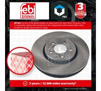 febi bilstein 39210 Brake Disc Set (2 Brake Disc) front, internally ventilated, No. of Holes 5