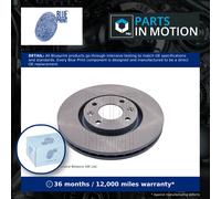 2x Brake Discs Pair Vented fits PEUGEOT Front 283mm Set Blue Print E169142 New