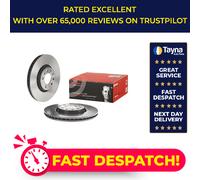 2x Brake Discs Pair Vented fits VAUXHALL CORSAVAN E Front 1.2 1.3D 2014 on 308mm