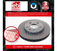 2x Brake Discs Pair Vented fits VAUXHALL INSIGNIA A 2.8 Front 08 to 17 296mm Set