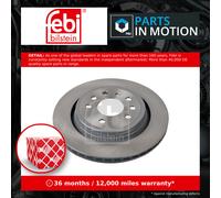 febi bilstein Pair of Brake Disc Rotor 23545 fits Rear OE 93171778,00569 114