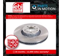FEBI BILSTEIN Brake disc Front Axle 104168 Brake rotor,Brake discs OPEL,PEUGEOT,TOYOTA,Zafira Life (K0),Vivaro C Kastenwagen (K0),Vivaro C Combi (K0)