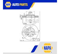 2x Brake Discs Pair Vented fits VAUXHALL ZAFIRA A 1.8 Front 99 to 00 X18XE1 Set