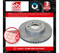 febi bilstein 15089 Brake Disc Set (2 Brake Disc) front, internally ventilated, No. of Holes 5
