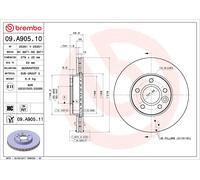 2x Brake Discs Pair Vented fits VOLVO C30 533 Front 06 to 13 278mm Set Brembo