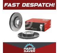 2x Brake Discs Pair Vented fits VOLVO C70 Mk2 2.5 Front 06 to 13 278mm Brembo