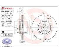 2x Brake Discs Pair Vented fits VOLVO S40 Mk2 1.6 Front 05 to 12 B4164S3 320mm