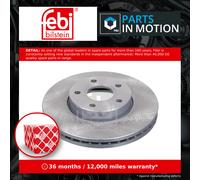 2x Brake Discs Pair Vented fits FORD C-MAX Front 07 to 19 MUDD 278mm Set 1223663