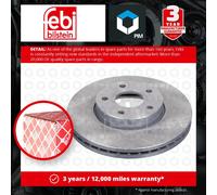 2x Brake Discs Pair Vented fits FORD C-MAX Front 07 to 19 MUDD 278mm Set 1223663
