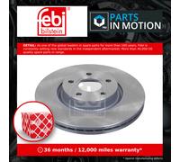 febi bilstein Pair of Brake Disc Rotor 24566 fits Front OE 1 223 664,1 223 666