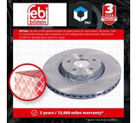 2x Brake Discs Pair Vented fits VOLVO V50 545 Front 03 to 12 320mm Set 274521