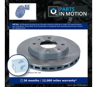 2x Brake Discs Pair Vented fits MITSUBISHI LANCER Mk5, Mk6, Mk7 Front 1.6 1.8