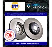 2x Brake Discs Pair Vented fits VOLVO V50 545 2.4D Front 07 to 10 D5244T9 320mm