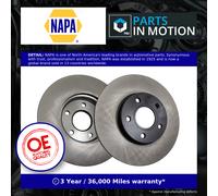NAPA Front & Rear Brake Discs & Pads fits Ford C-Max II 2010-2019 1.0 1.5 1.6