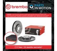 2x Brake Discs Pair Vented fits VOLVO V70 Mk3 Front 07 to 16 300mm Set Brembo