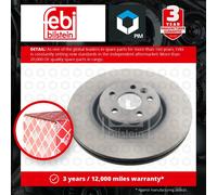 2x Brake Discs Pair Vented fits VOLVO V70 Mk3 Front 07 to 16 336mm Set 30769057