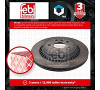 2x Brake Discs Pair Vented fits VOLVO XC60 Mk1 3.2 Rear 09 to 15 302mm Set Febi
