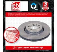 Febi Bilstein 43967 Brake Disc Fits Volvo S60 2.0 T T5 2.3 T5 2.4 T5 2.4 '00-'10