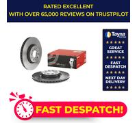 2x Brake Discs Pair Vented fits VW CADDY Front 2004 on 312mm Set Brembo Quality