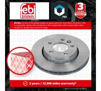 Pair of Rear Brake Disc Fits Volkswagen Transporter 4motion 7J Febi 28682