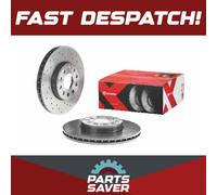2x Brake Discs Pair Vented fits VW GOLF Front 2003 on 288mm Set Brembo Quality