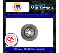NAPA 2x Brake Discs Pair Vented Front 280mm NBD5055 Set 1J0615301E 1J0615301M