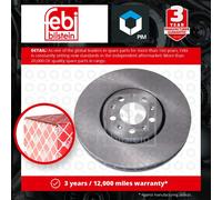 Febi Bilstein 19370 Brake Disc Fits VW Polo 1.8 GTI 1.8 GTI Cup Edition 1.9 TDI