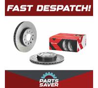 2x Brake Discs Pair Vented fits VW GOLF Mk7 2.0D Front 2012 on 276mm Set Brembo