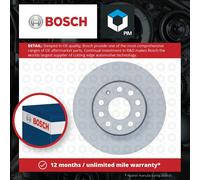 2x Brake Discs Pair Vented fits VW GOLF Mk7 Front 12 to 20 276mm Set Bosch New
