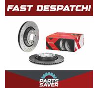 2x Brake Discs Pair Vented fits VW GOLF Rear 2004 on 310mm Set Brembo 1K0615601N