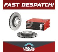 2x Brake Discs Pair Vented fits VW JETTA Mk3, Mk4 Front 2004 on 280mm Set Brembo