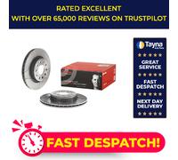 2x Brake Discs Pair Vented fits VW JETTA Mk3, Mk4 Front 2004 on 280mm Set Brembo