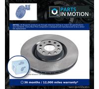 2x Brake Discs Pair Vented fits VW GOLF Mk5 3.2 Front 05 to 08 345mm Set Quality