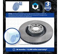 2x Brake Discs Pair Vented fits VW GOLF Mk5 3.2 Front 05 to 08 345mm Set Quality