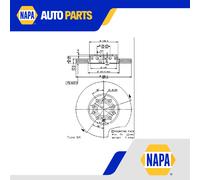 2x Brake Discs Pair Vented fits VW PASSAT 3B2, 3B5 1.9D Front 98 to 00 288mm Set