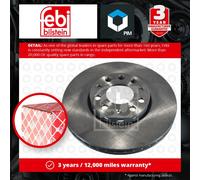 2x Brake Discs Pair Vented fits VW PASSAT 2.8 Front 96 to 05 288mm Set Febi New