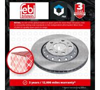 2x Brake Discs Pair Vented Rear 310mm 36238 Febi Set 3D0615601D 4E0615601A New