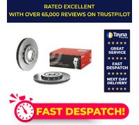 2x Brake Discs Pair Vented fits VW POLO Front 2001 on 256mm Set Brembo Quality